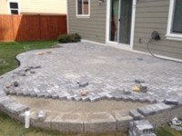 Patio with Pavers by Archterra Landscaping